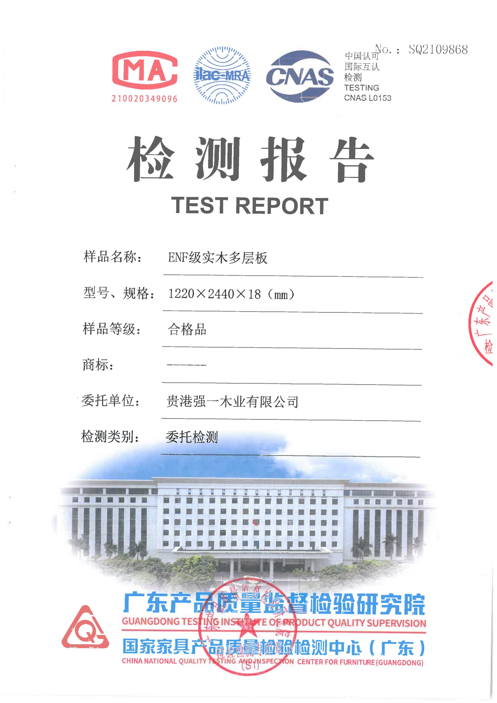 ENF級檢測報告